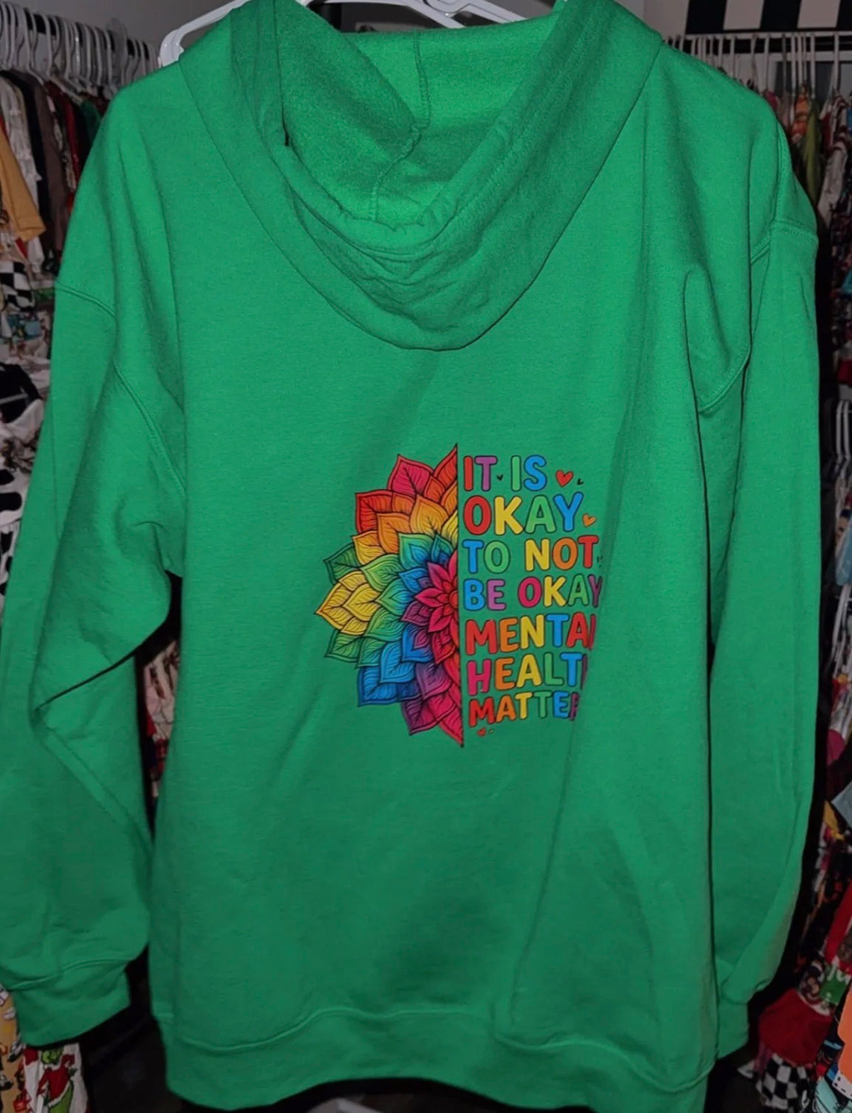 Large hoodie mental health