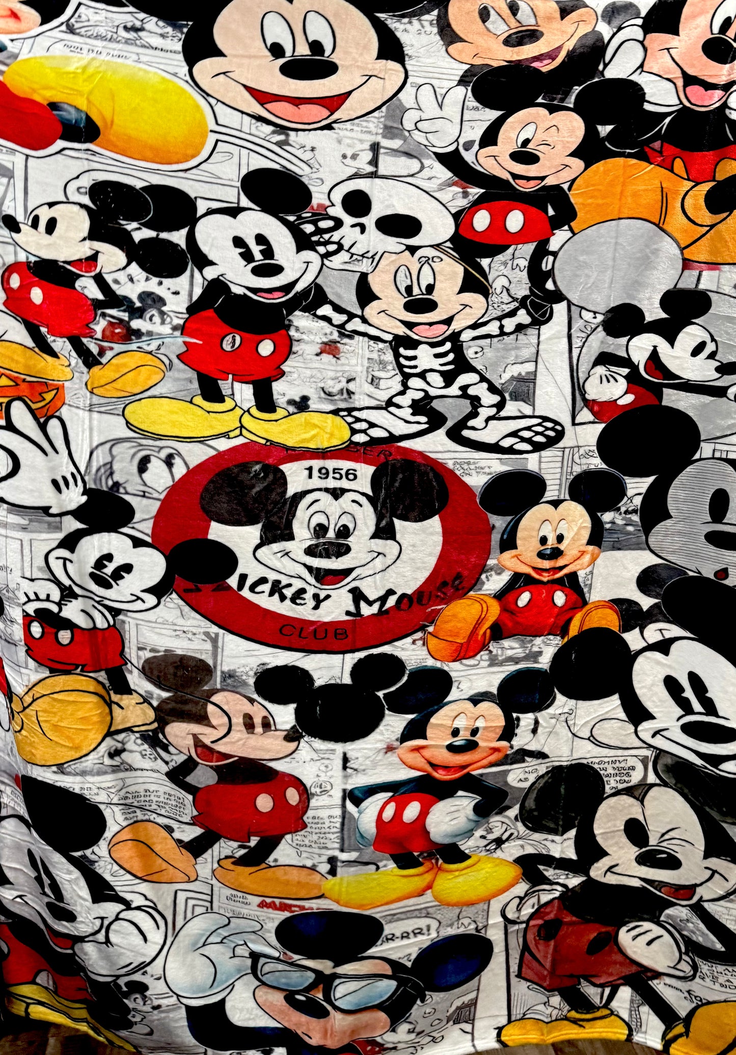 Xl little mouse double plush blanket