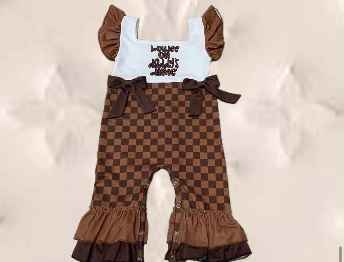Bougee on daddy’s dime milk silk romper