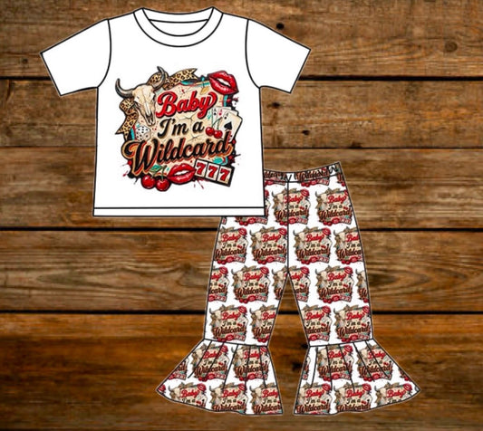 Wild card t and flares milk silk