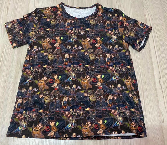 Dragon trainer oversized bamboo t shirt