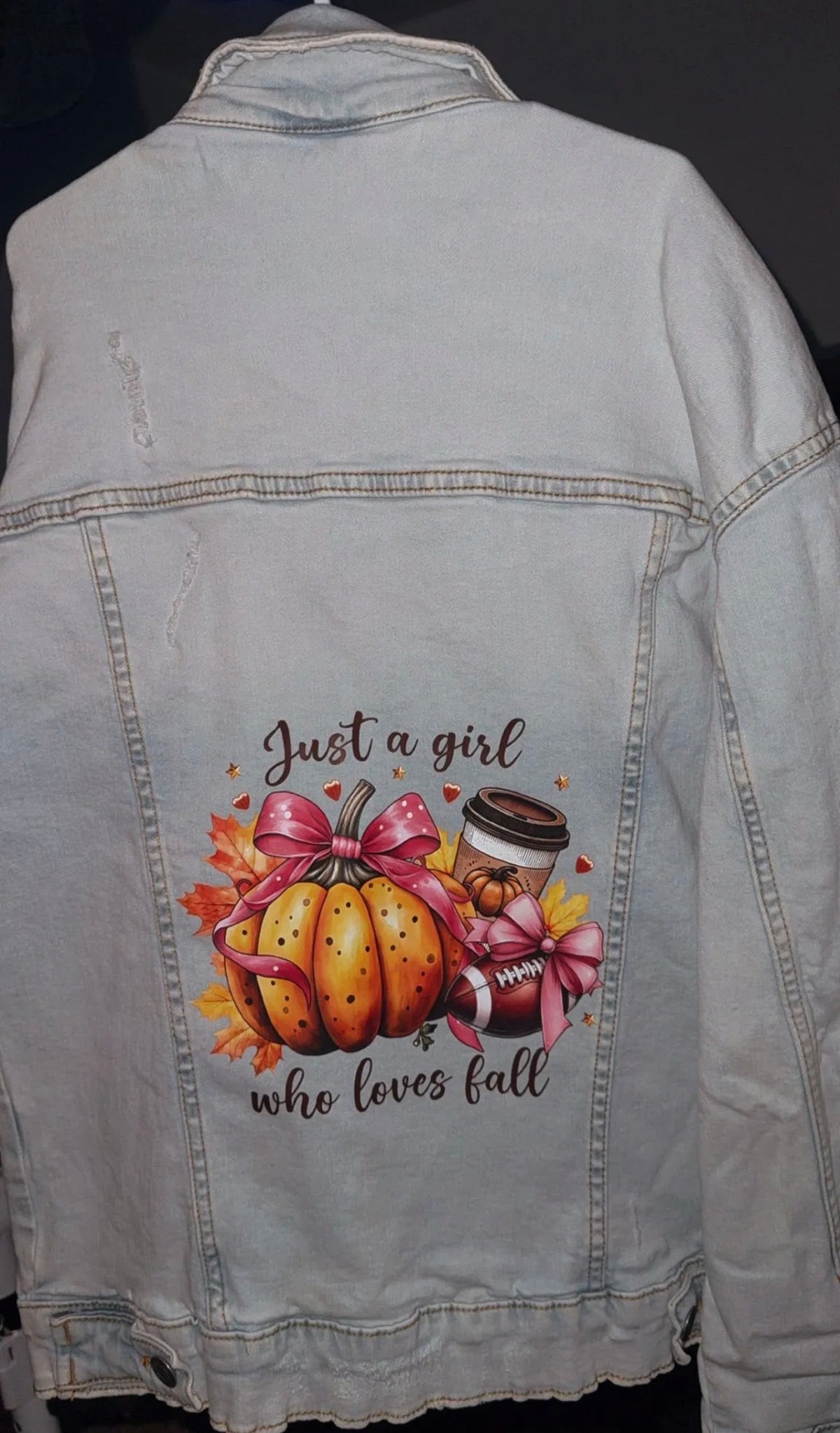 LG women’s fall upcycle Jean jacket