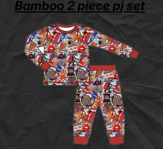 80s mash bamboo pajamas
