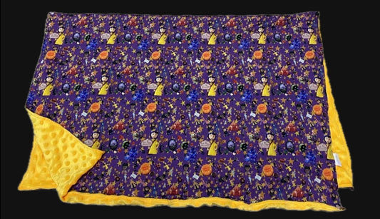 Button eyes 30x40 bamboo minki blanket