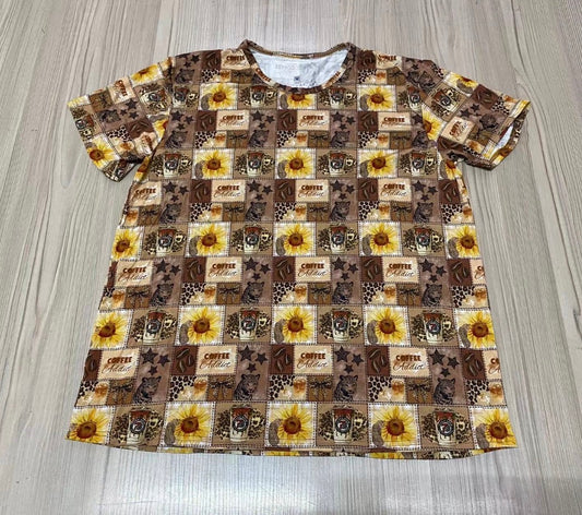 Coffee girly bamboo oversized tshirt