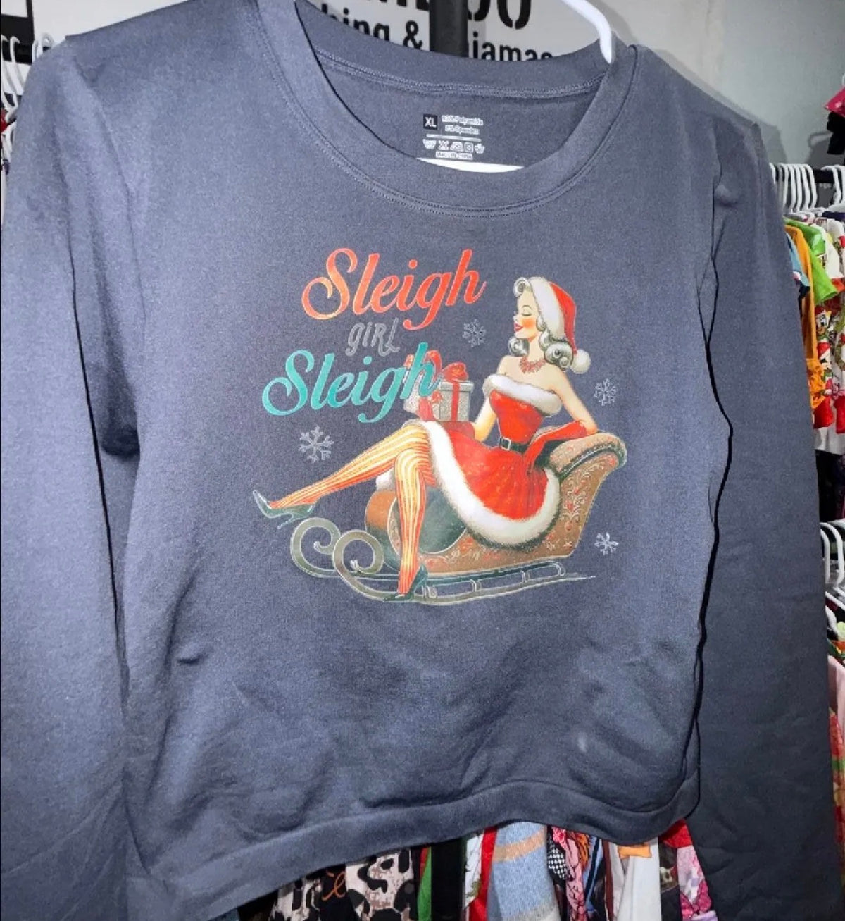 XL shapewear Christmas crop