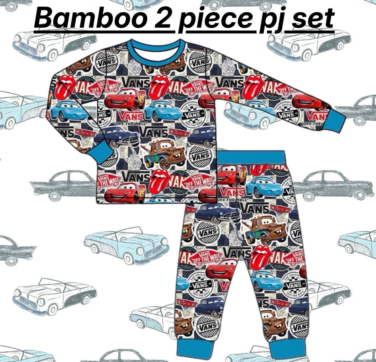 Kachow 2pc bamboo pajamas