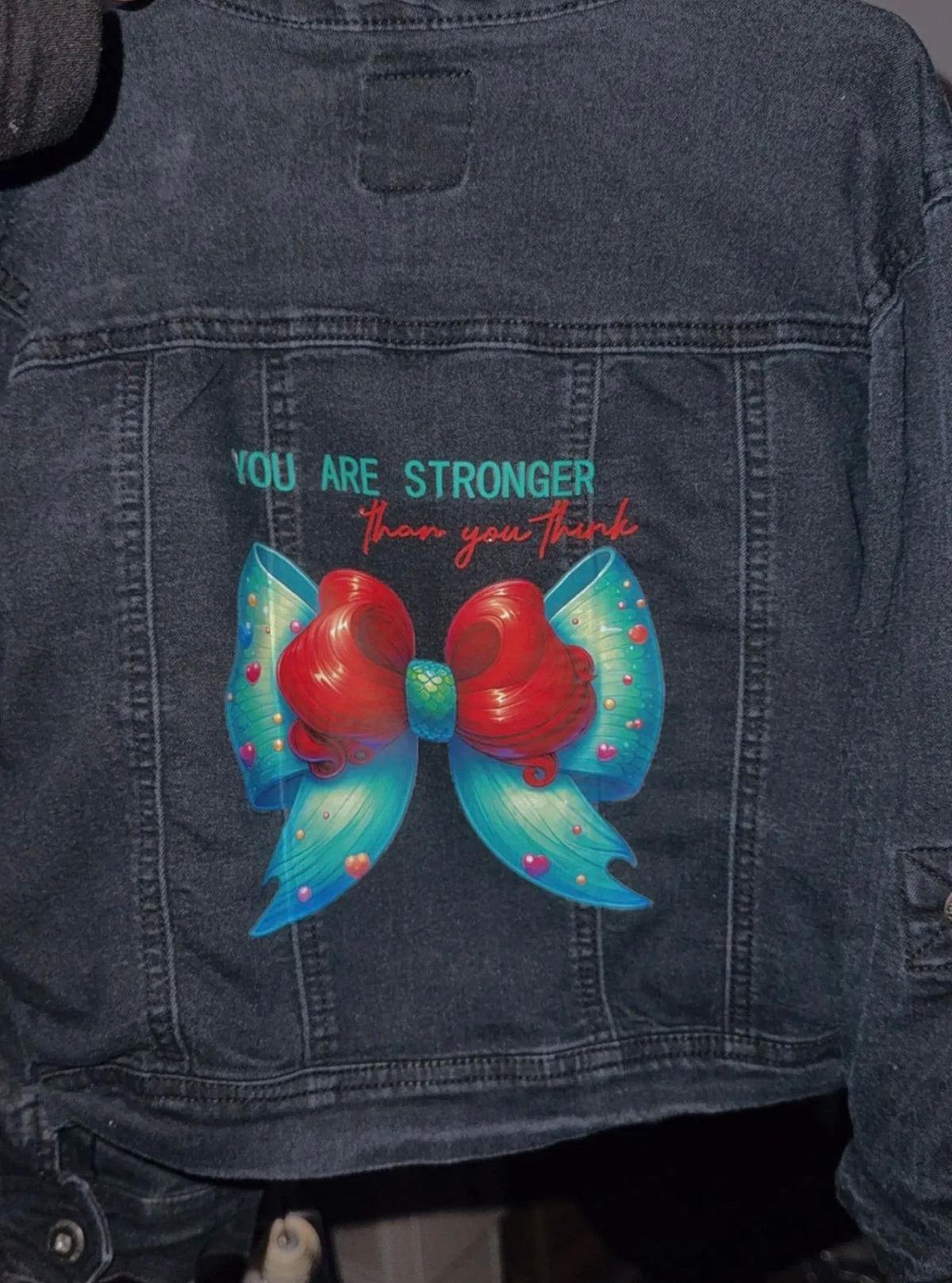 10/12 strong upcycle Jean jacket