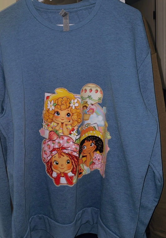 XL crew in berries