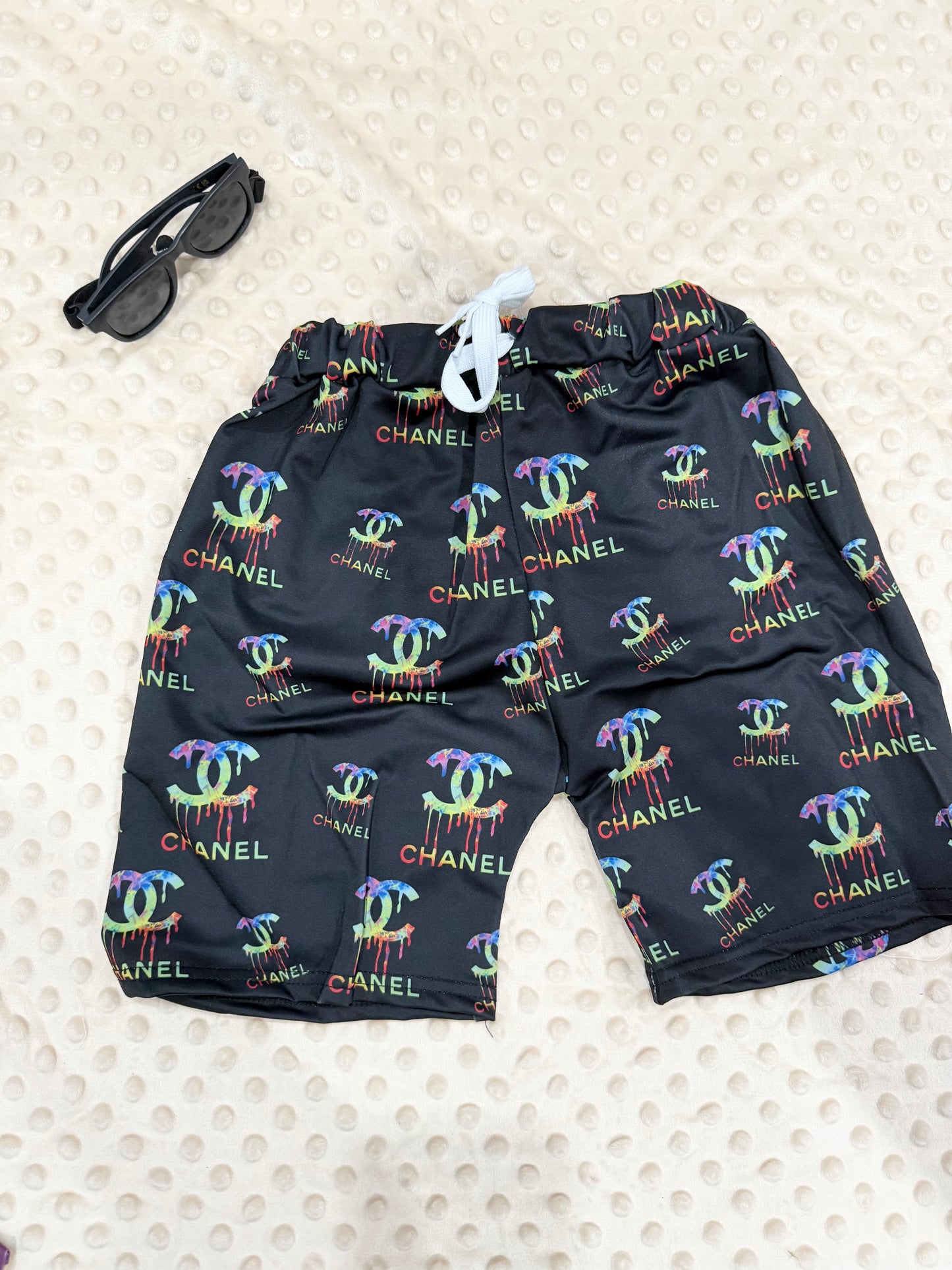 Rainbow swim trunks
