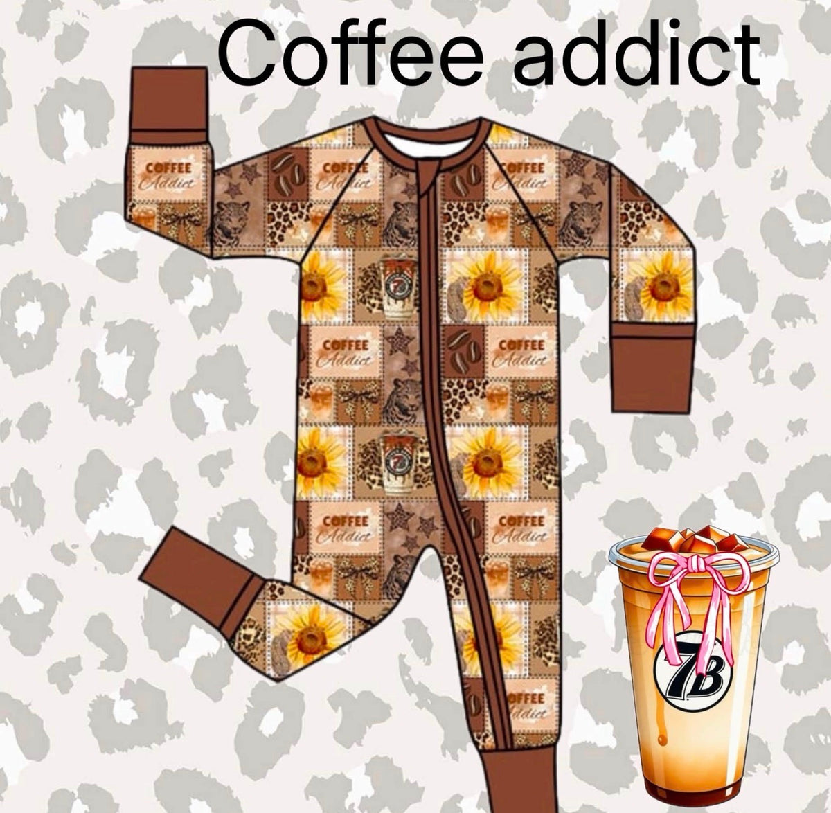 Coffee addict bamboo zippie