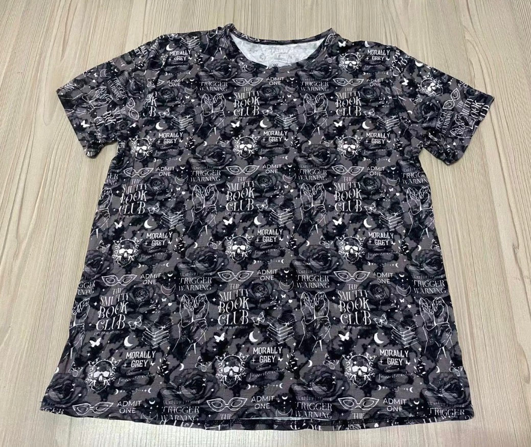 Book club bamboo oversized t shirt