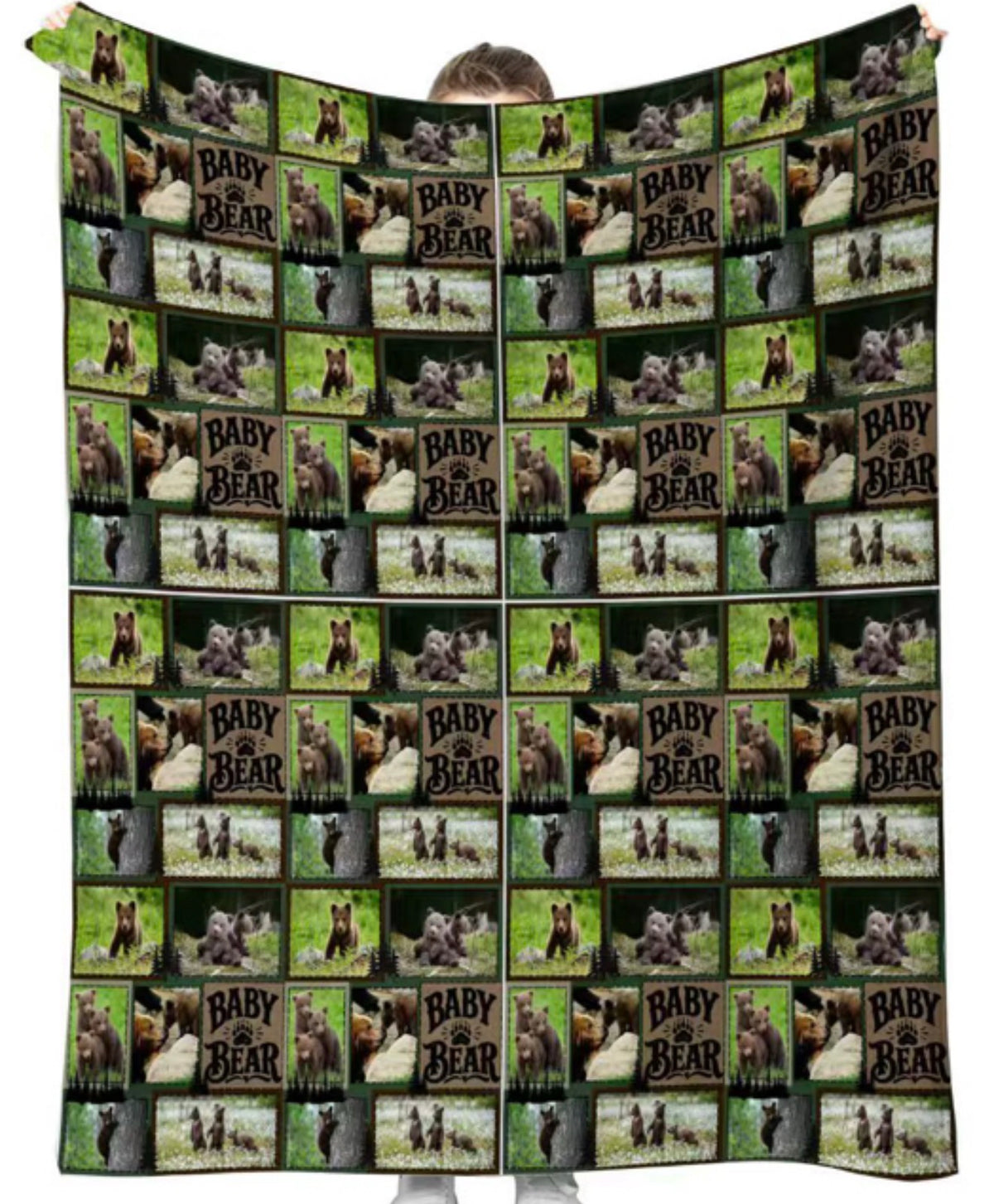 Baby bear 50x60 double plush blanket