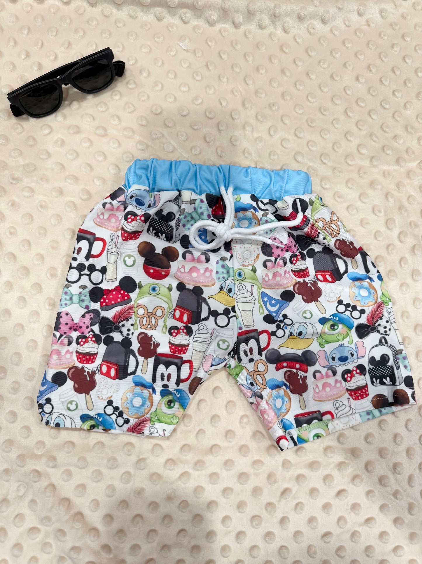 Nerd swim trunks