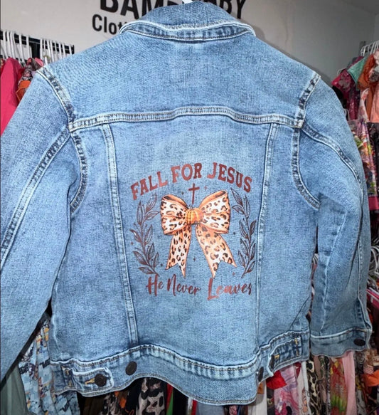 8/10 upcycle Jean jacket Jesus