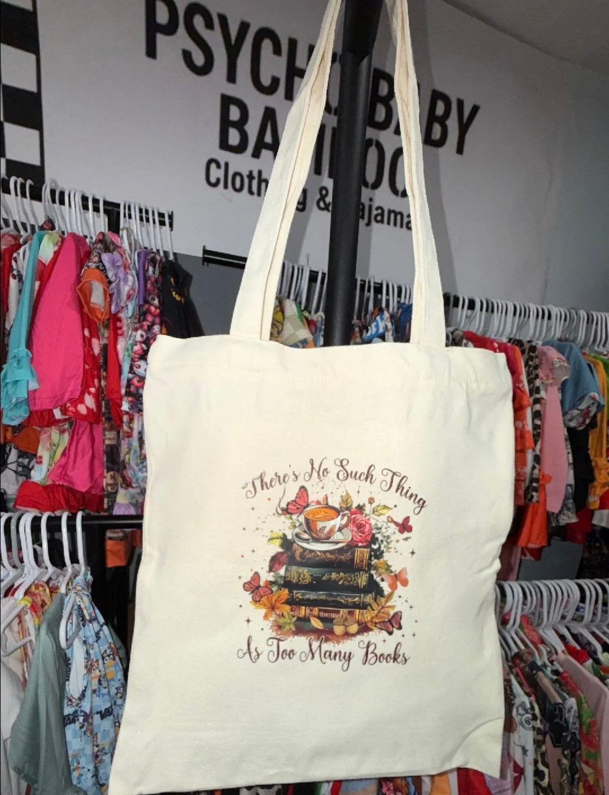 Canvas tote bag books