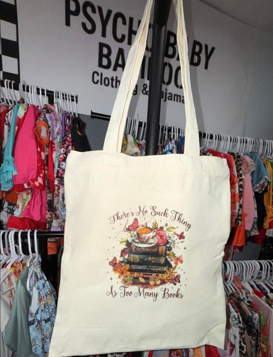 Canvas tote bag books