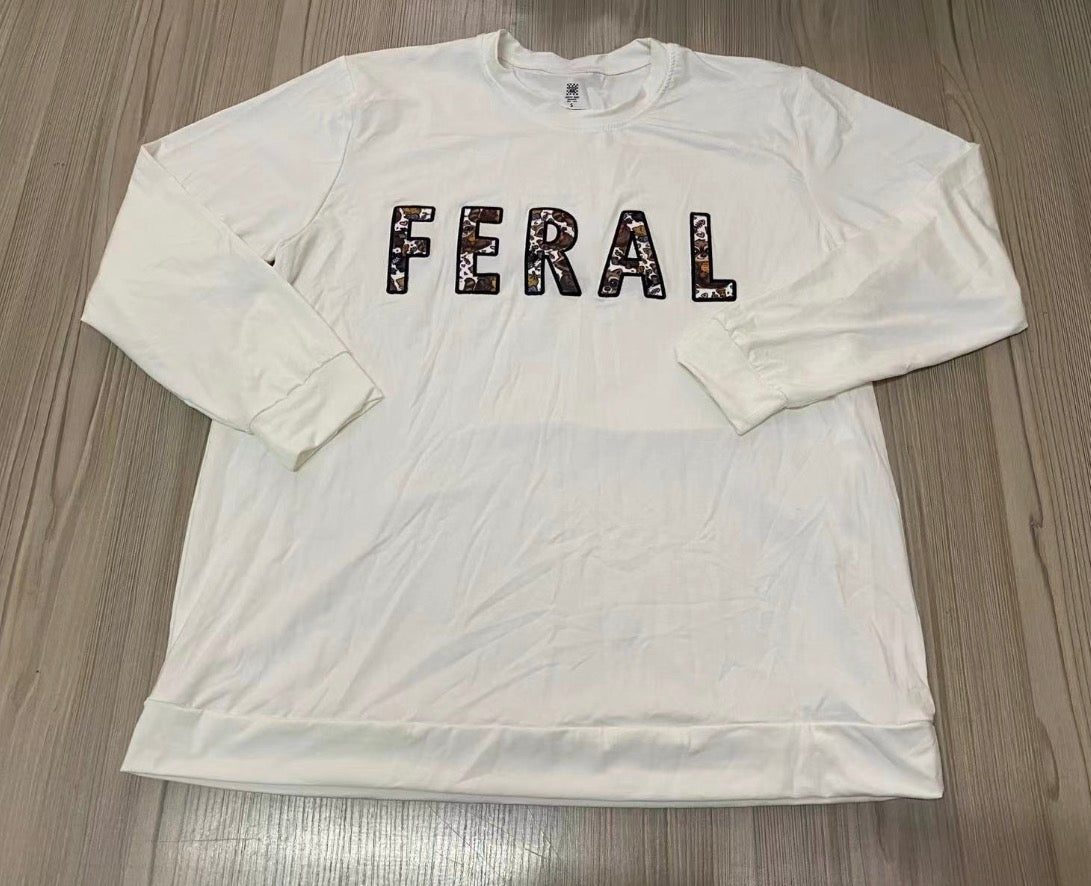 Feral bamboo crewneck
