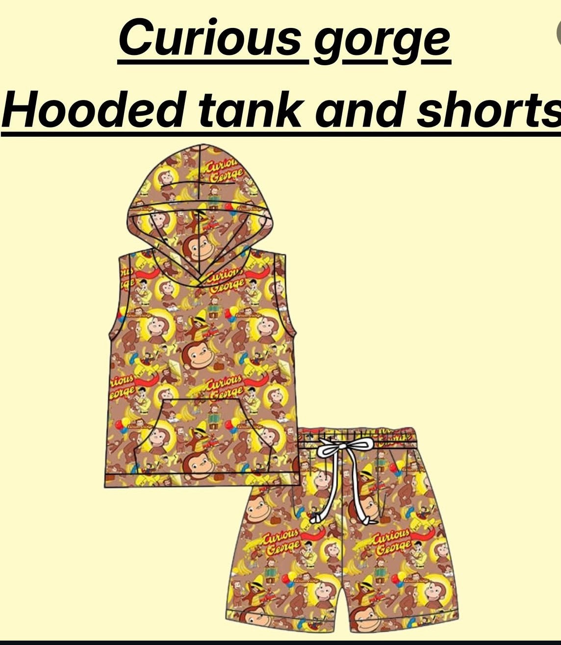Monkey man milk silk set