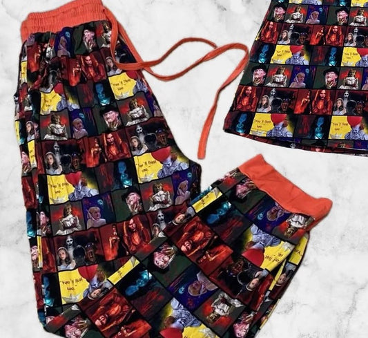 Horror bamboo adult joggers