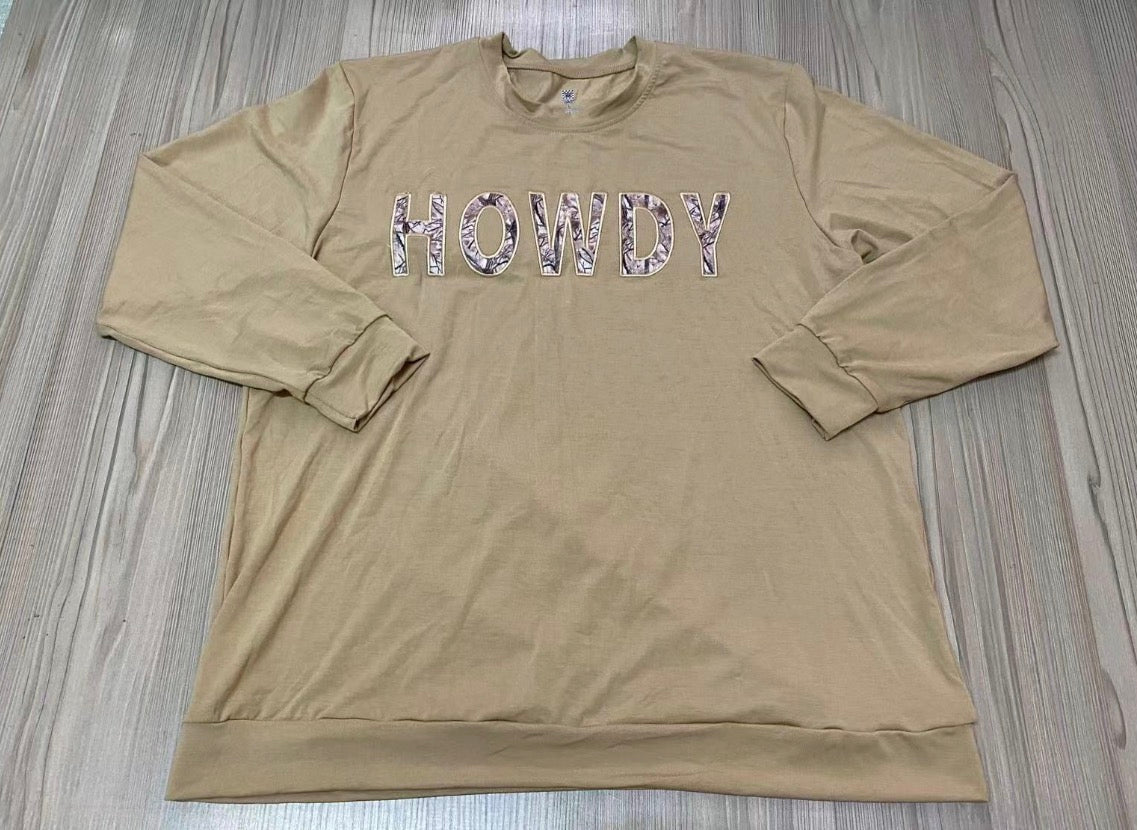 HOWDY bamboo crewneck